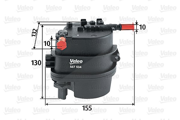 Valeo Kraftstofffilter [Hersteller-Nr. 587534] für Citroën, Toyota, Mazda, Ford, Peugeot