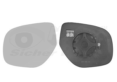 Van Wezel Spiegelglas, Außenspiegel [Hersteller-Nr. 3274837] für Mitsubishi, Citroën, Peugeot