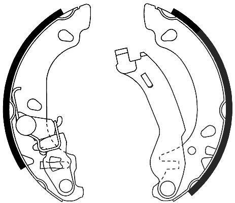 Hella Bremsbackensatz [Hersteller-Nr. 8DB355002-691] für Fiat