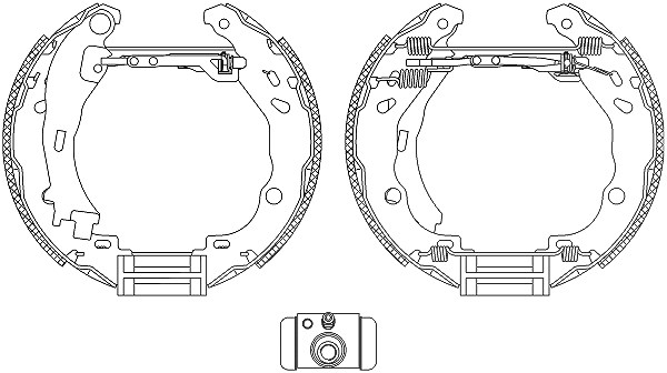 Hella Bremsbackensatz [Hersteller-Nr. 8DB355005-111] für Peugeot, Citroën