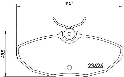 Brembo Bremsbelagsatz, Scheibenbremse [Hersteller-Nr. P36013] für Jaguar, Daimler, Lincoln, Ford Usa