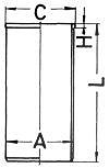 Kolbenschmidt Zylinderlaufbuchse [Hersteller-Nr. 89823190] für Toyota
