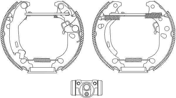 Hella Bremsbackensatz [Hersteller-Nr. 8DB355004-891] für Fiat