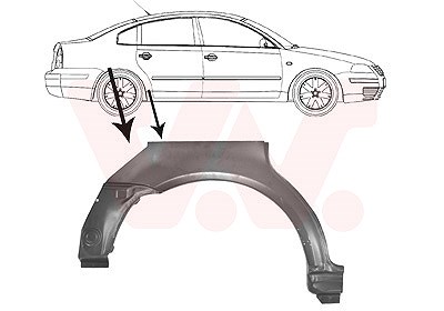 Van Wezel Seitenwand [Hersteller-Nr. 5836148] für VW