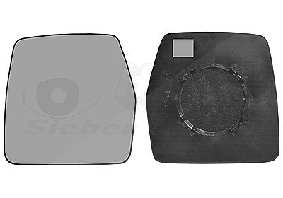 Van Wezel Spiegelglas, Außenspiegel [Hersteller-Nr. 1610833] für Citroën, Fiat, Peugeot