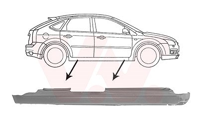 Van Wezel Einstiegblech [Hersteller-Nr. 1863104] für Ford