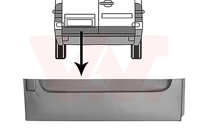 Van Wezel Hecktür [Hersteller-Nr. 3076149] für VW, Mercedes-Benz