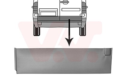 Van Wezel Hecktür [Hersteller-Nr. 3076150] für VW, Mercedes-Benz