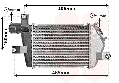 Van Wezel Ladeluftkühler [Hersteller-Nr. 32014702] für Mitsubishi