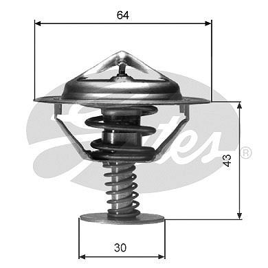 Gates Thermostat, Kühlmittel [Hersteller-Nr. TH05982G1] für Isuzu, Nissan, Mitsubishi