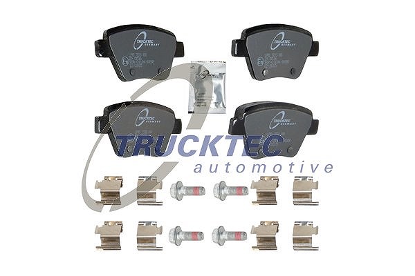 Trucktec Automotive Bremsbeläge hinten (Satz) [Hersteller-Nr. 07.35.247] für Skoda, Audi, VW, Seat