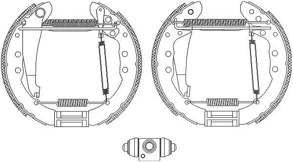 Hella Bremsbackensatz [Hersteller-Nr. 8DB355005-201] für Audi, VW, Seat