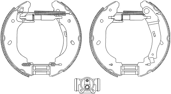 Hella Bremsbackensatz [Hersteller-Nr. 8DB355005-081] für Ford