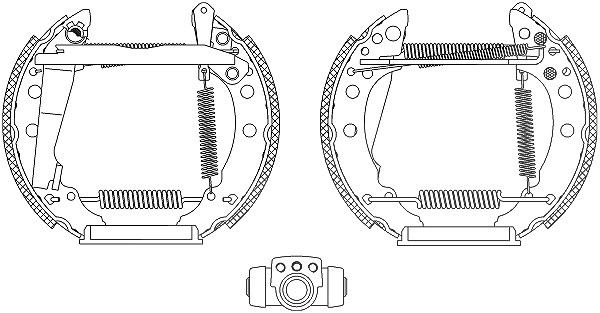 Hella Bremsbackensatz [Hersteller-Nr. 8DB355003-721] für VW, Audi