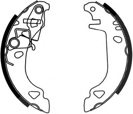 Hella Bremsbackensatz [Hersteller-Nr. 8DB355001-421] für Lancia, Fiat