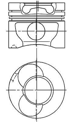 Kolbenschmidt Kolben [Hersteller-Nr. 94823710] für Puch, Mercedes-Benz