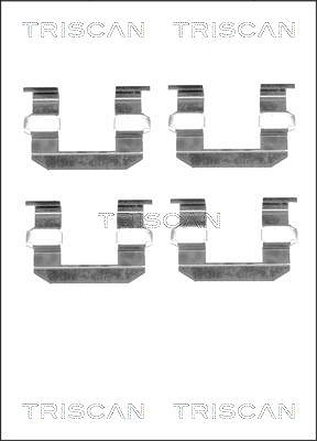 Triscan Zubehörsatz, Scheibenbremsbelag [Hersteller-Nr. 8105431619] für Ssangyong, Hyundai, Kia