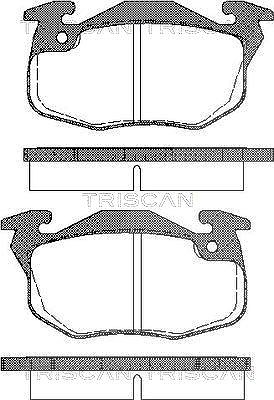 Triscan Bremsbelagsatz, Scheibenbremse [Hersteller-Nr. 811028006] für Renault, Citroën