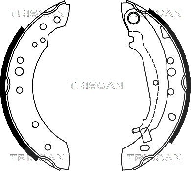 Triscan Bremsbackensatz [Hersteller-Nr. 810042020] für Smart, Mitsubishi