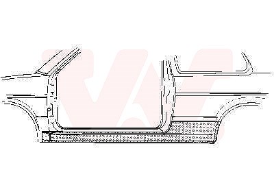 Van Wezel Einstiegblech, kompl., 2-türig [Hersteller-Nr. 5812102] für VW