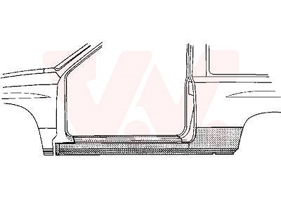 Van Wezel Einstiegblech, m/Anschlussblech, [Hersteller-Nr. 3776101] für Opel