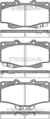 Triscan Bremsbelagsatz, Scheibenbremse [Hersteller-Nr. 811013030] für Toyota
