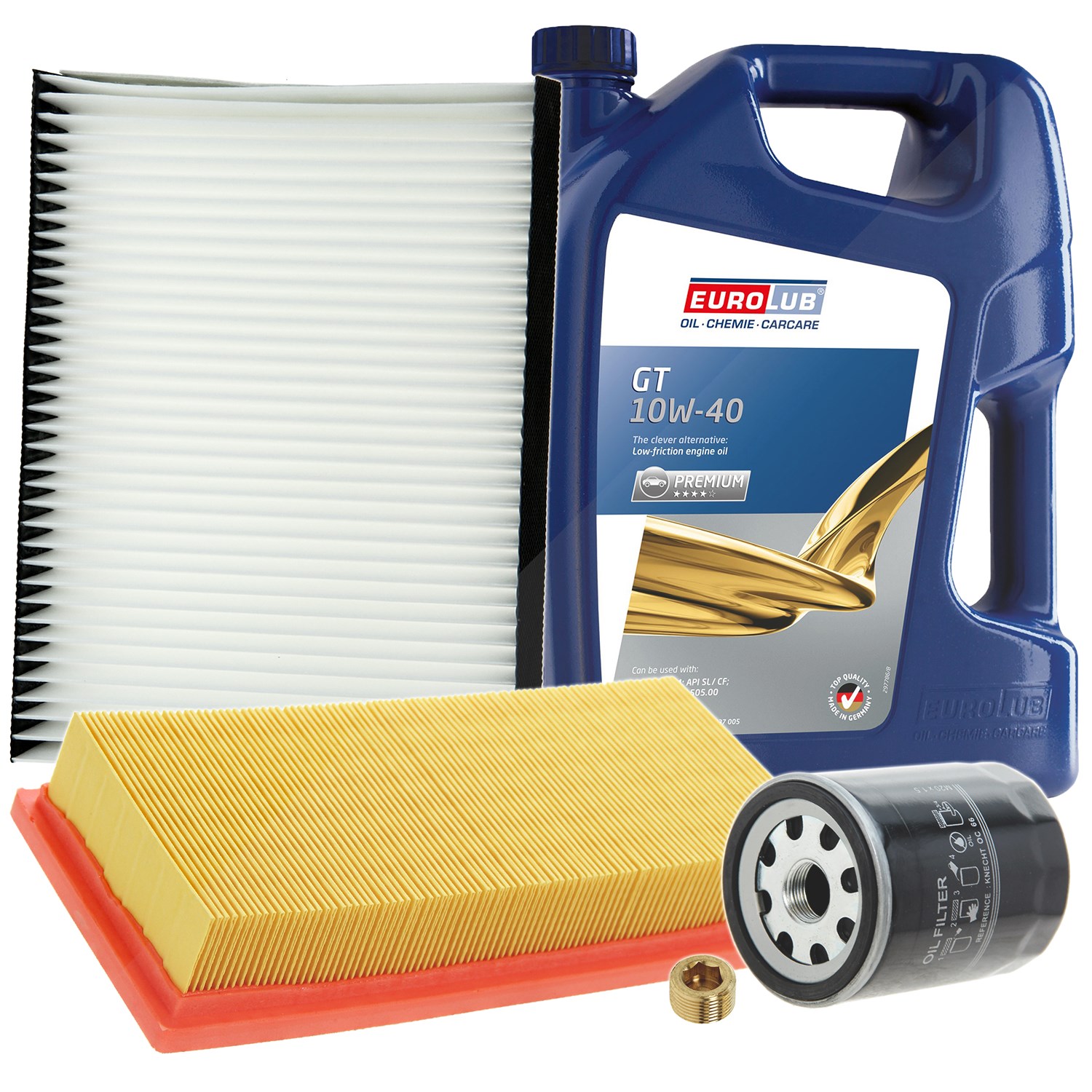 Bestprice Inspektionspaket Filtersatz SET A + 5l ÖL [Hersteller-Nr. 10493633] für Fiat