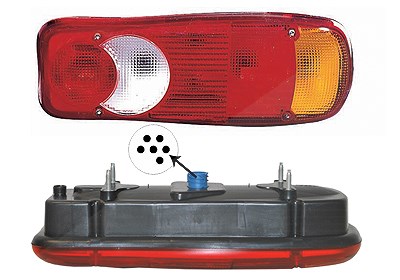 Van Wezel Heckleuchte [Hersteller-Nr. 1651936] für Renault, Citroën, Fiat, Peugeot, Nissan
