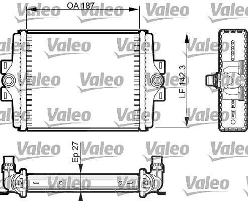 Valeo Kühler, Motorkühlung [Hersteller-Nr. 735467] für BMW