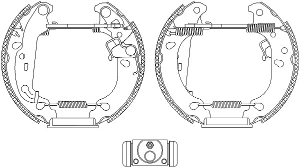 Hella Bremsbackensatz [Hersteller-Nr. 8DB355004-811] für Ford