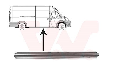 Van Wezel Seitenwand [Hersteller-Nr. 1651110] für Citroën, Peugeot, Fiat, Opel