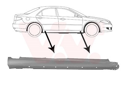 Van Wezel Einstiegblech [Hersteller-Nr. 2754104] für Mazda