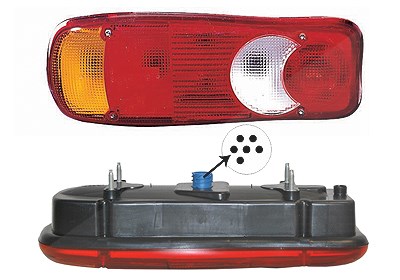 Van Wezel Heckleuchte [Hersteller-Nr. 1651935] für Nissan, Fiat, Renault, Citroën, Peugeot