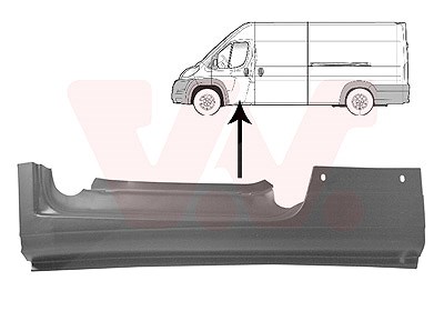 Van Wezel Einstiegblech [Hersteller-Nr. 1651101] für Fiat, Citroën, Peugeot, Opel
