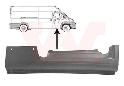 Van Wezel Einstiegblech [Hersteller-Nr. 1651102] für Citroën, Peugeot, Fiat, Opel