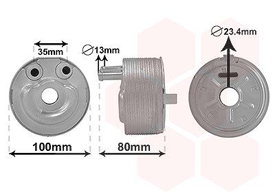 Van Wezel Ölkühler, Motoröl [Hersteller-Nr. 33003431] für Nissan