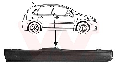 Van Wezel Einstiegblech [Hersteller-Nr. 0925104] für Citroën