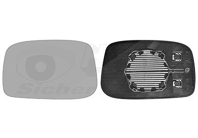 Van Wezel Spiegelglas, Außenspiegel [Hersteller-Nr. 0965837] für Fiat, Citroën, Lancia, Peugeot
