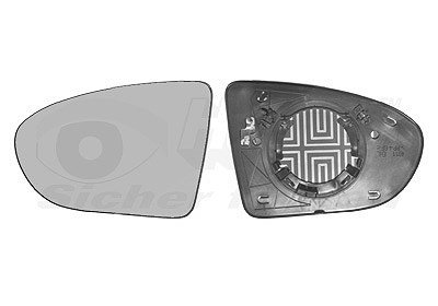 Van Wezel Spiegelglas, Außenspiegel [Hersteller-Nr. 3388837] für Nissan