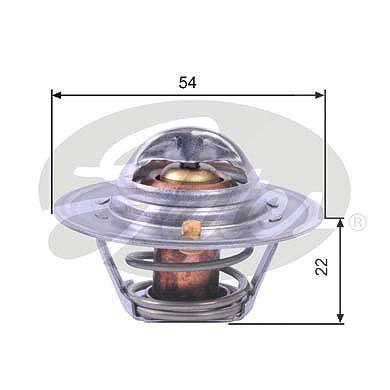 Gates Thermostat, Kühlmittel [Hersteller-Nr. TH12888G2] für Nissan