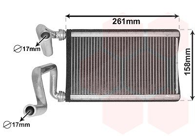 Van Wezel Wärmetauscher, Innenraumheizung [Hersteller-Nr. 25006294] für Honda