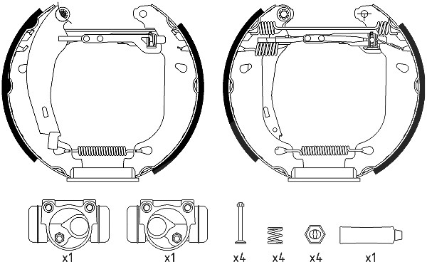 Hella Bremsbackensatz [Hersteller-Nr. 8DB355003-971] für Renault