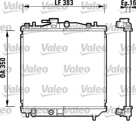 Valeo Kühler, Motorkühlung [Hersteller-Nr. 734157] für Subaru