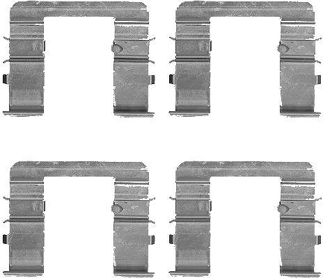 Hella Zubehörsatz, Scheibenbremsbelag [Hersteller-Nr. 8DZ355205-061] für Kia