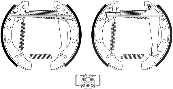 Hella Bremsbackensatz [Hersteller-Nr. 8DB355022-771] für VW, Audi