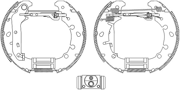Hella Bremsbackensatz [Hersteller-Nr. 8DB355004-841] für Ford