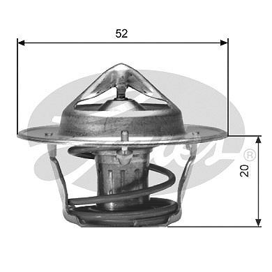 Gates Thermostat, Kühlmittel [Hersteller-Nr. TH04191G1] für Ford Usa