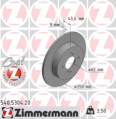 Zimmermann Bremsscheibe [Hersteller-Nr. 540.5304.20] für Suzuki