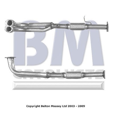 Bm Catalysts Abgasrohr [Hersteller-Nr. BM70046] für Rover