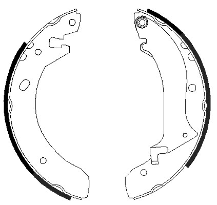 Hella Bremsbackensatz [Hersteller-Nr. 8DB355001-901] für Land Rover